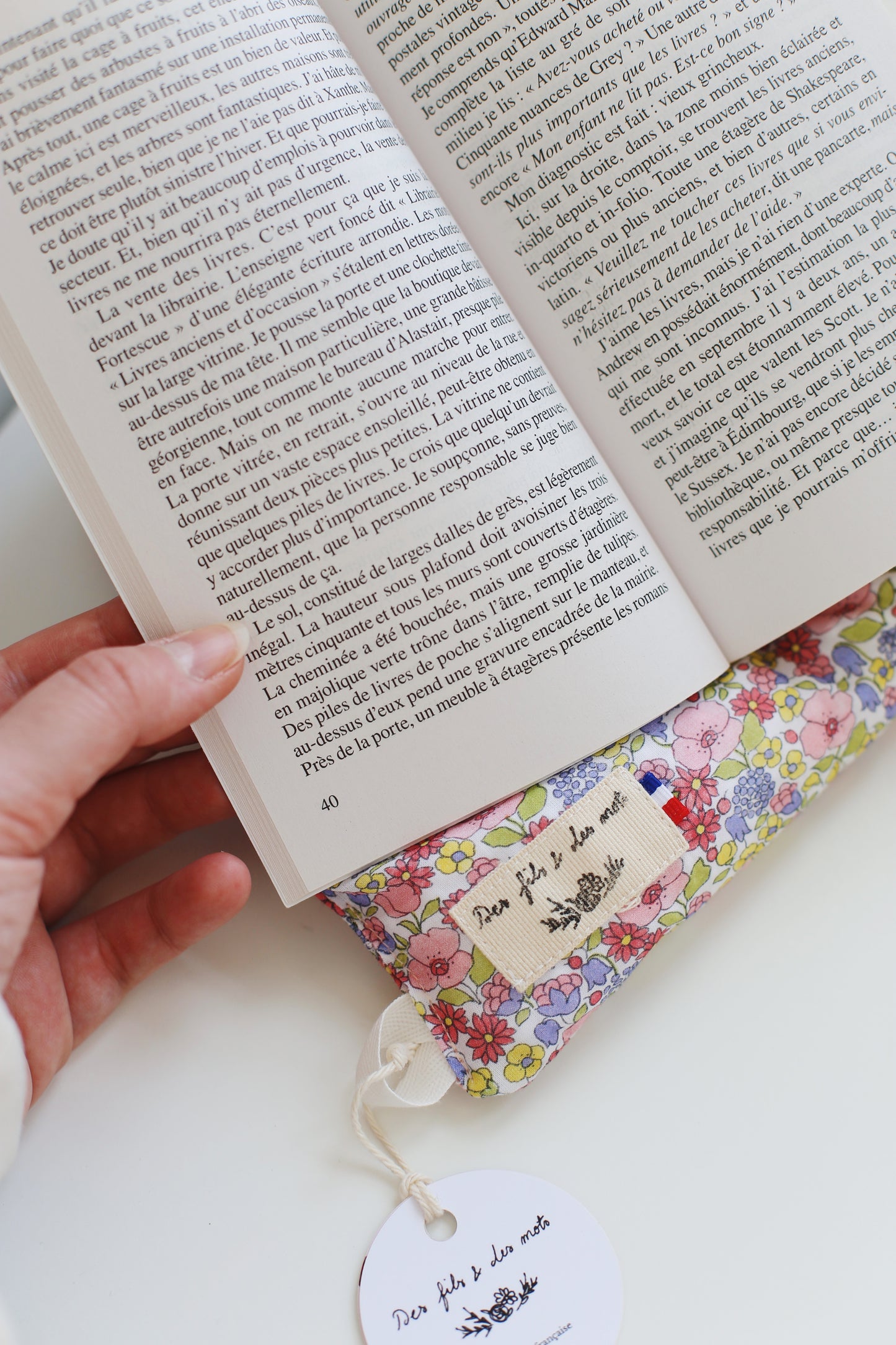Doucette, coussin de lecture « Emma Bovary de Gustave Flaubert »