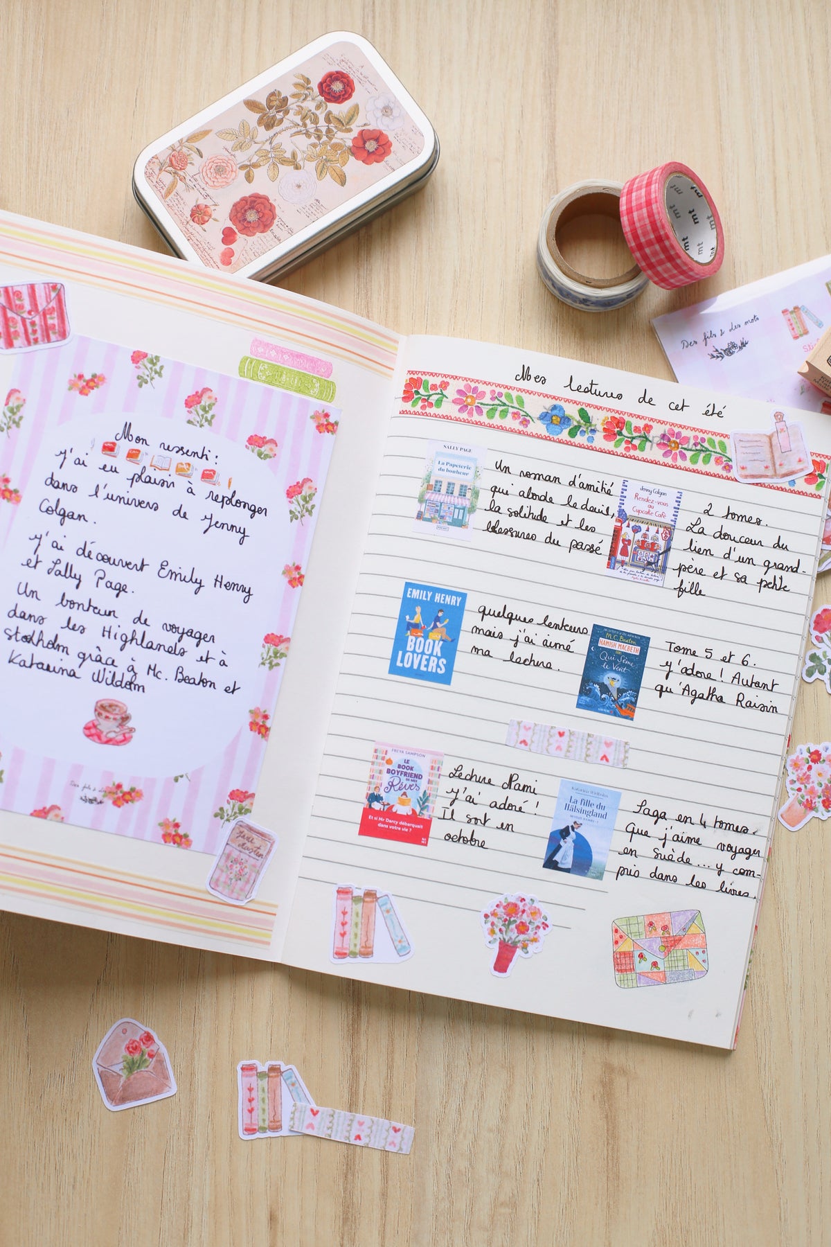 Carnet ligné « Les pivoines » - A5