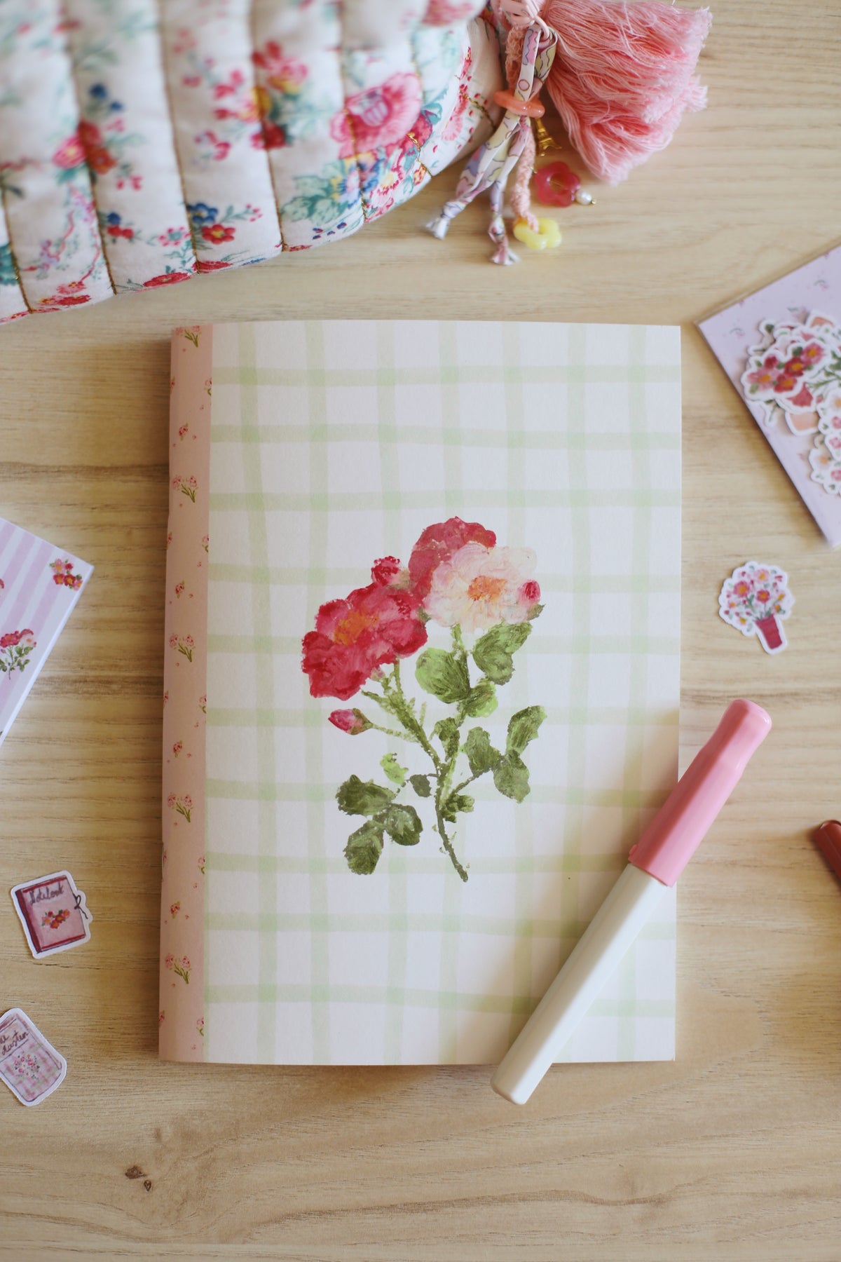 Carnet ligné « Les pivoines » - A5