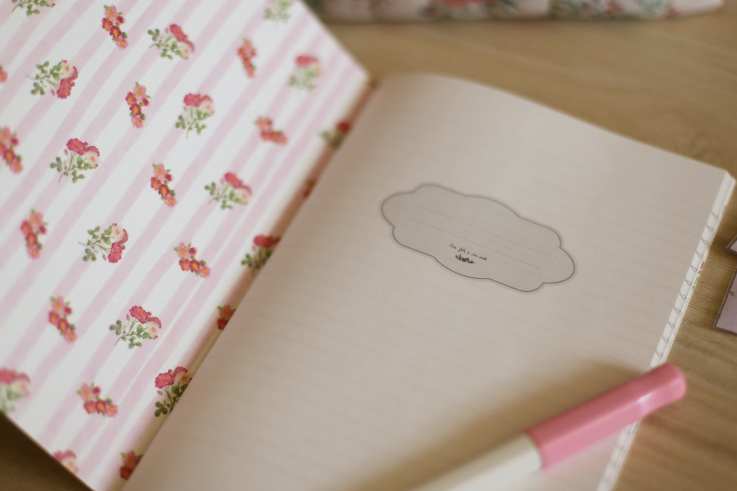 Carnet ligné « Les pivoines » - A5