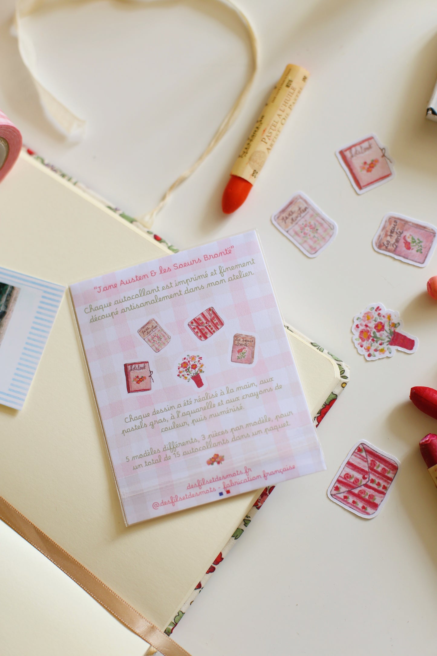 Stickers "Jane Austen & les Soeurs Brontë" - 15 pièces