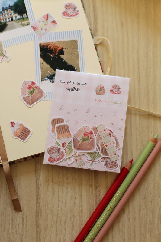 Stickers "Pause gourmande" - 15 pièces