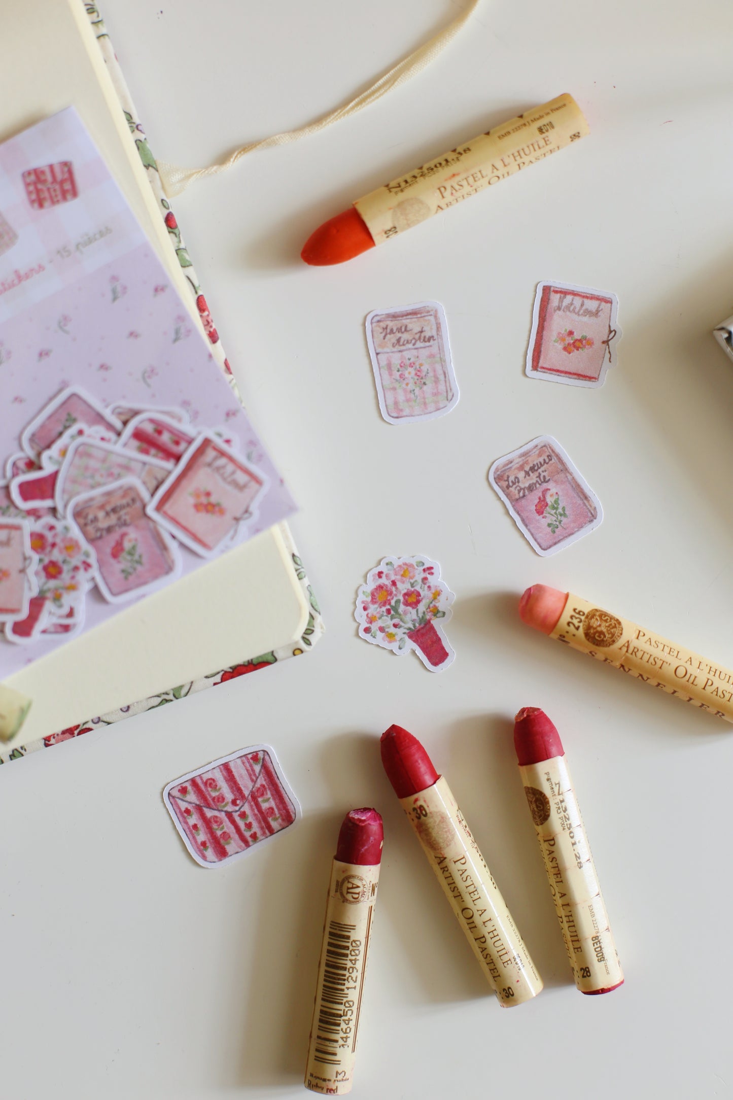 Stickers "Jane Austen & les Soeurs Brontë" - 15 pièces