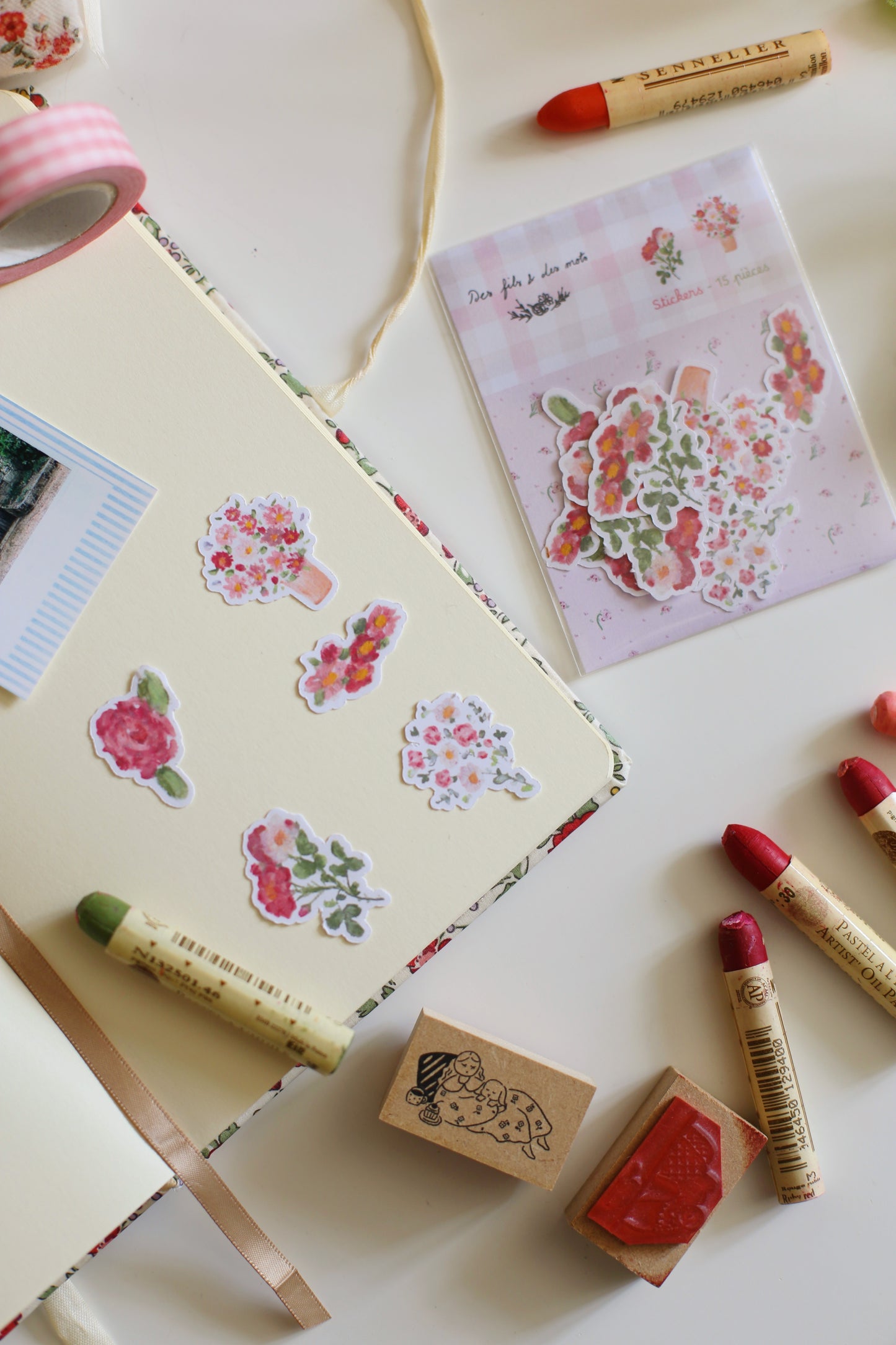 Stickers "Les fleurs" - 15 pièces