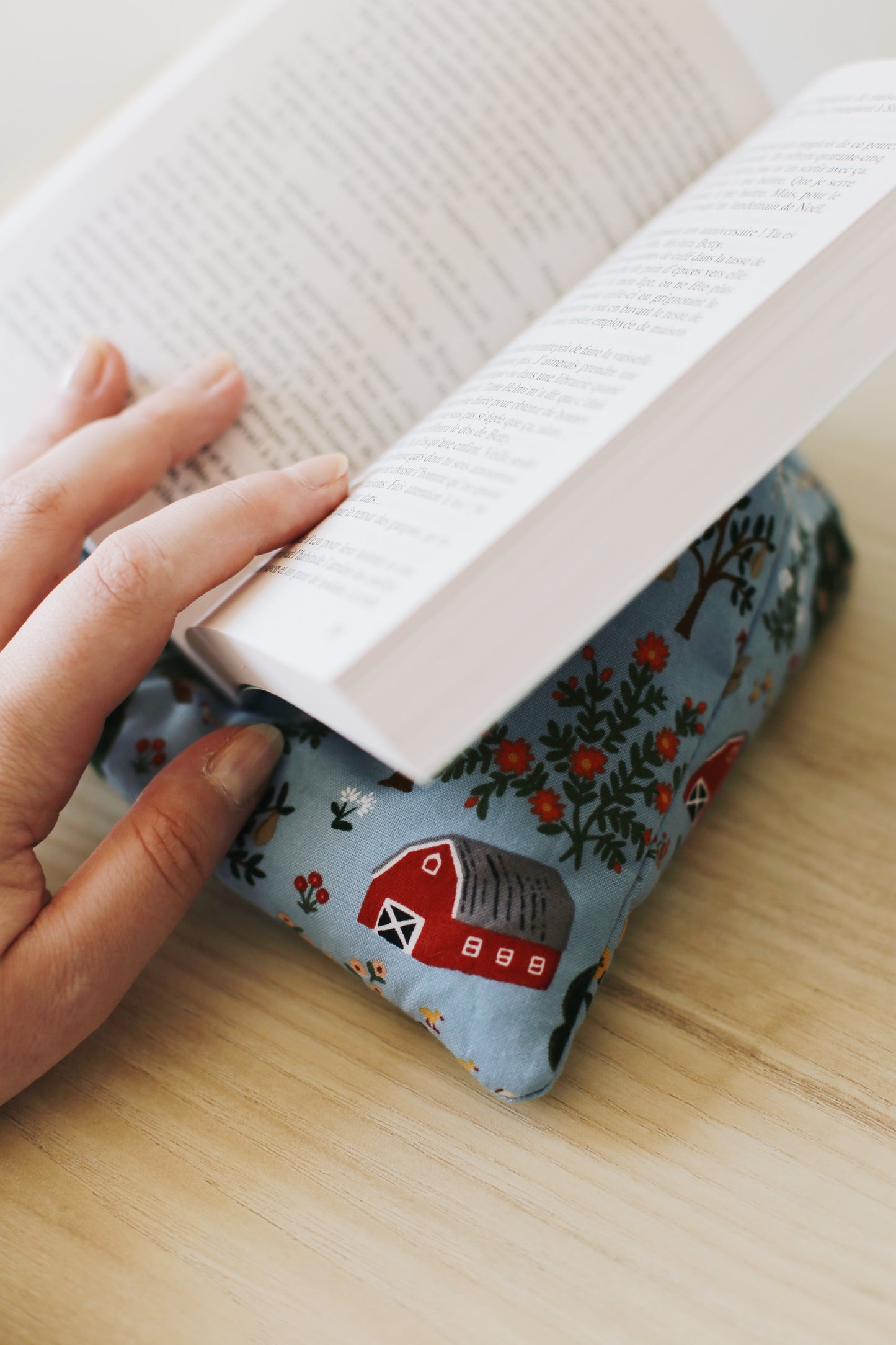 La Doucette - Coussin de lecture « La bibliothèque des coeurs cabossés » de Katarina Bivald
