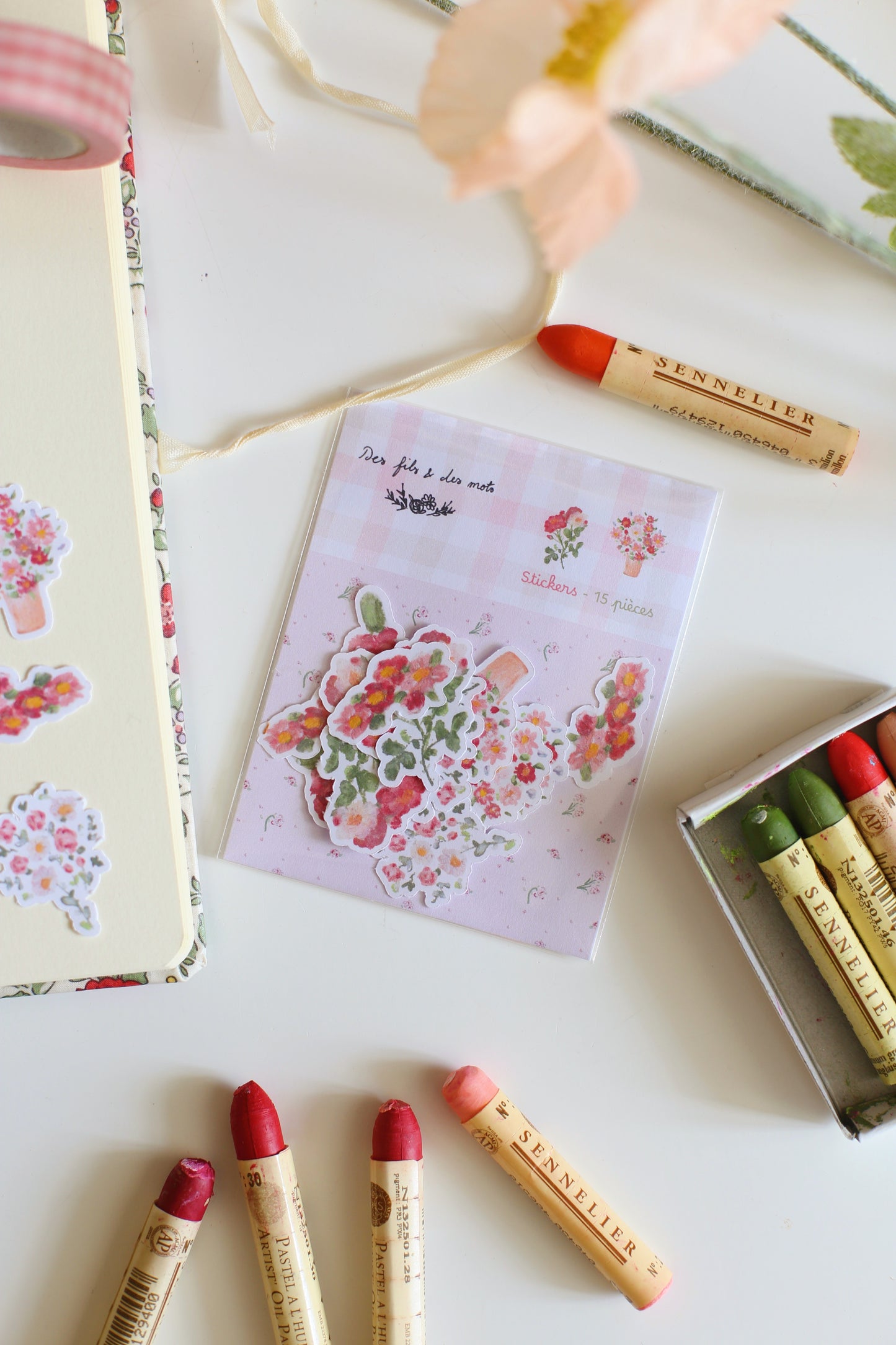 Stickers "Les fleurs" - 15 pièces