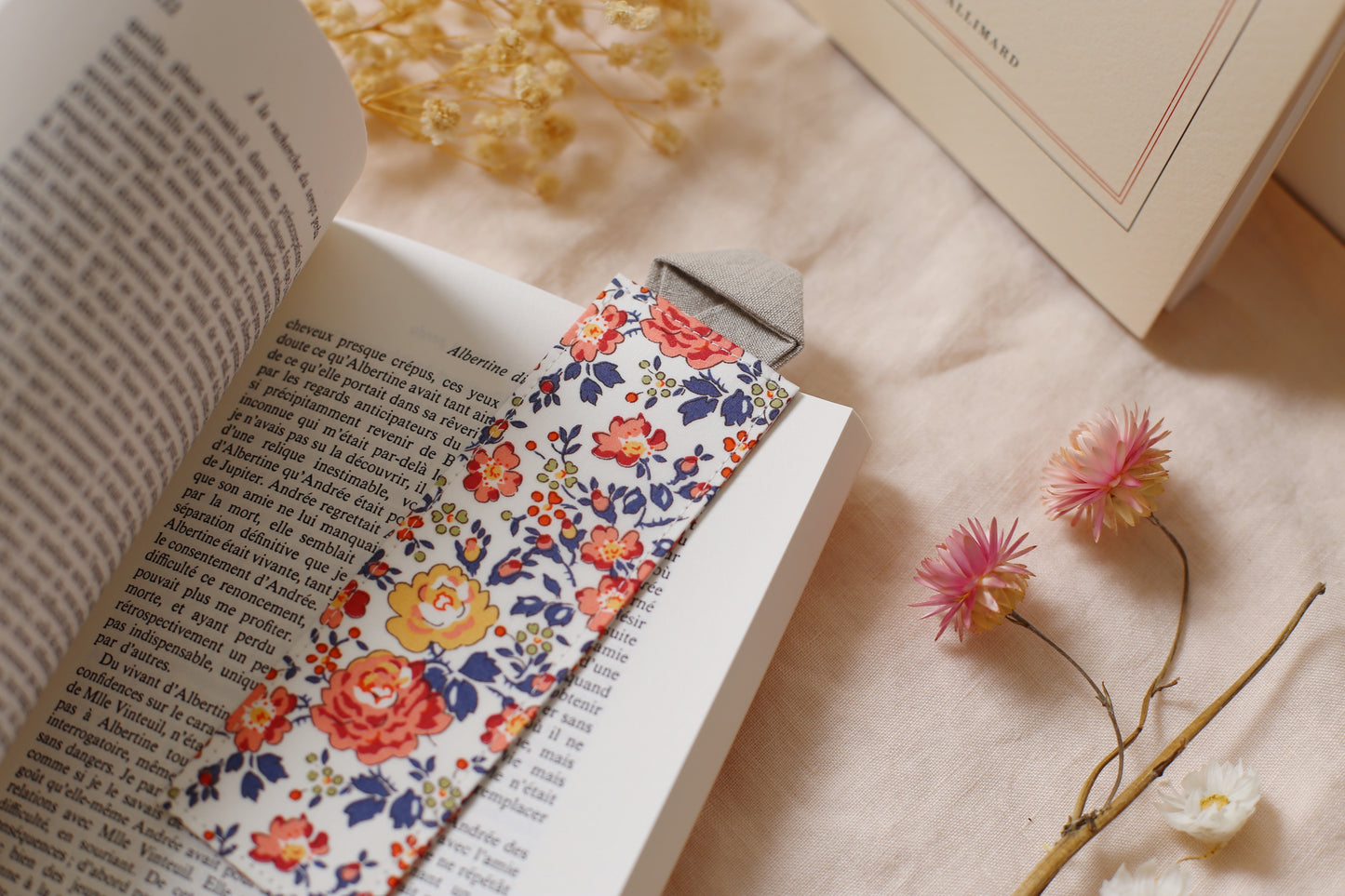 Marque-page « Emma de Jane Austen » - Tissu Liberty London