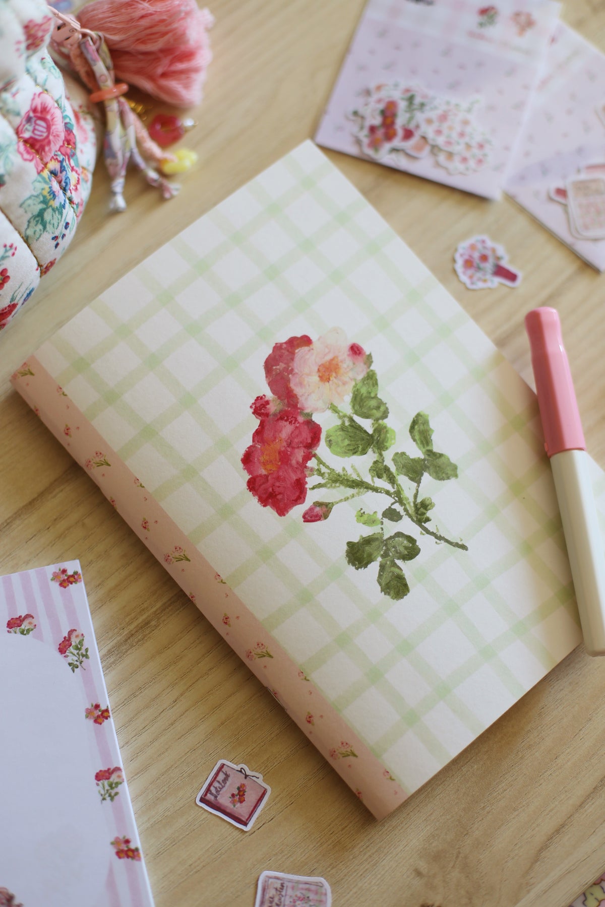 Carnet ligné « Les pivoines » - A5