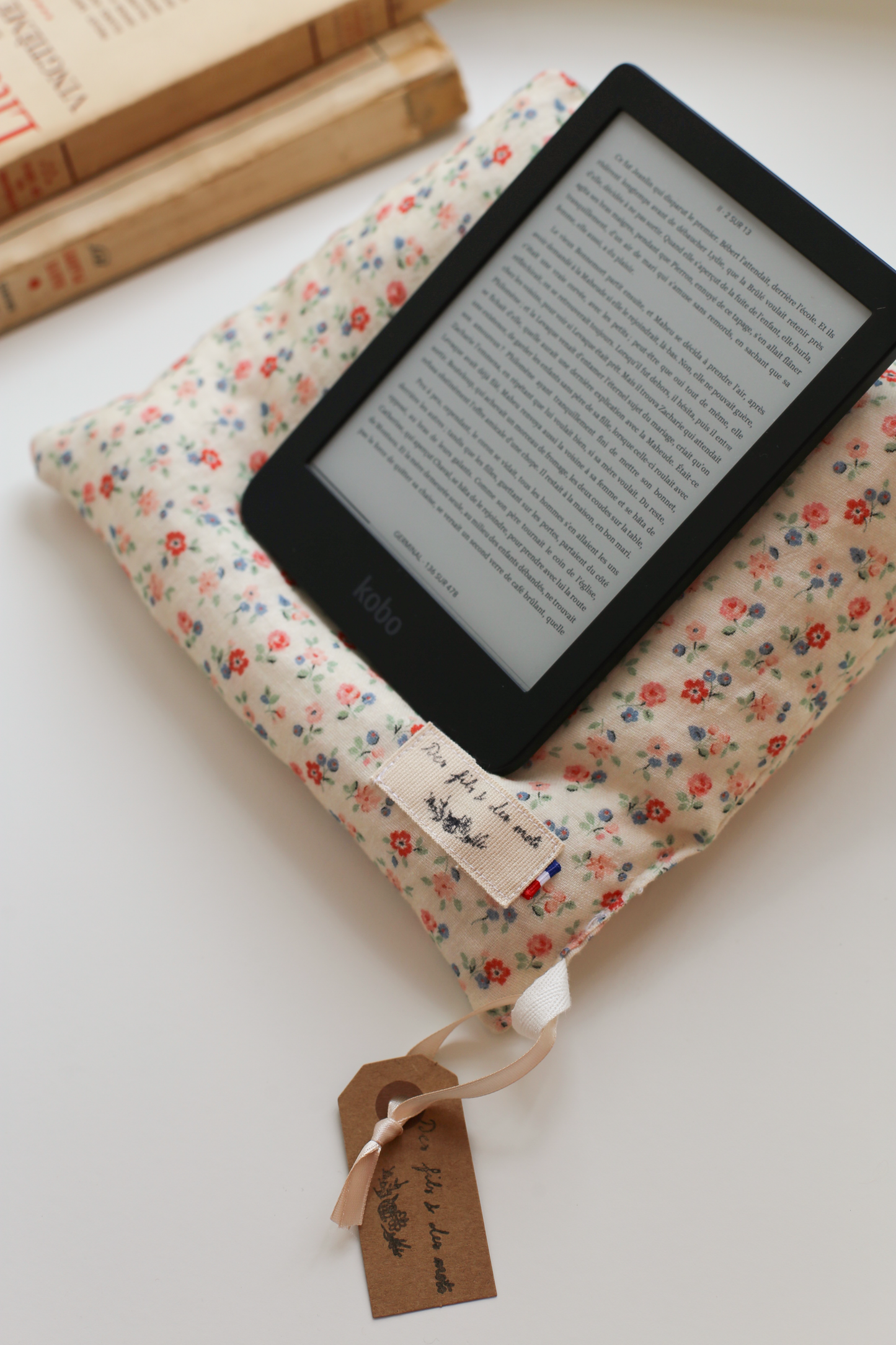 Doucette, coussin de lecture « Une vie de Simone Veil »