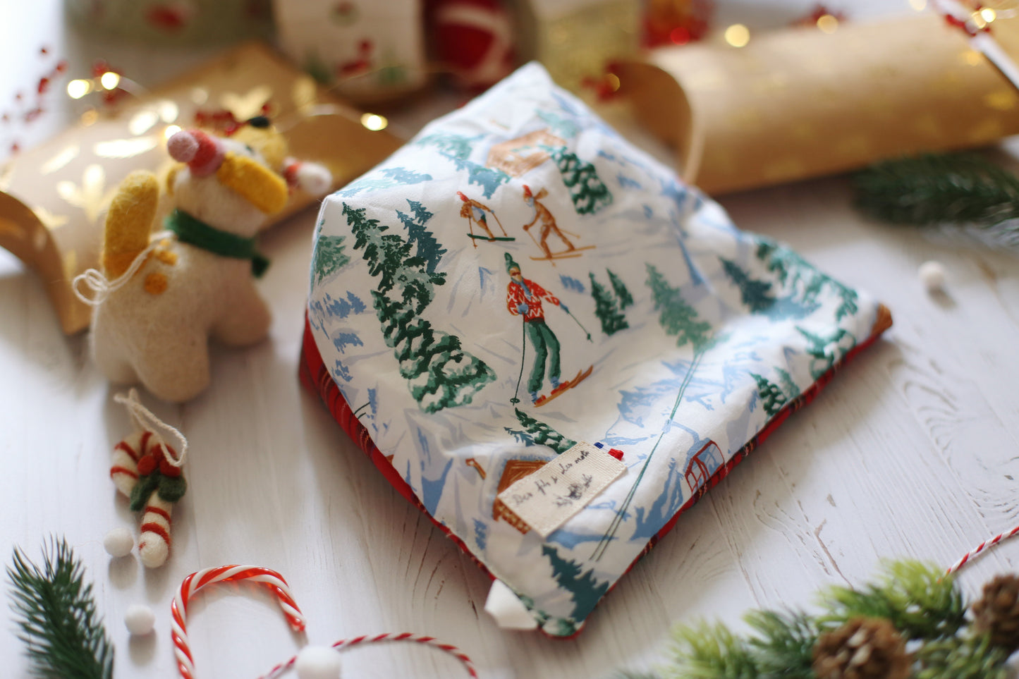 Doucette, coussin de lecture « Nuit de Noël de Guy de Maupassant »