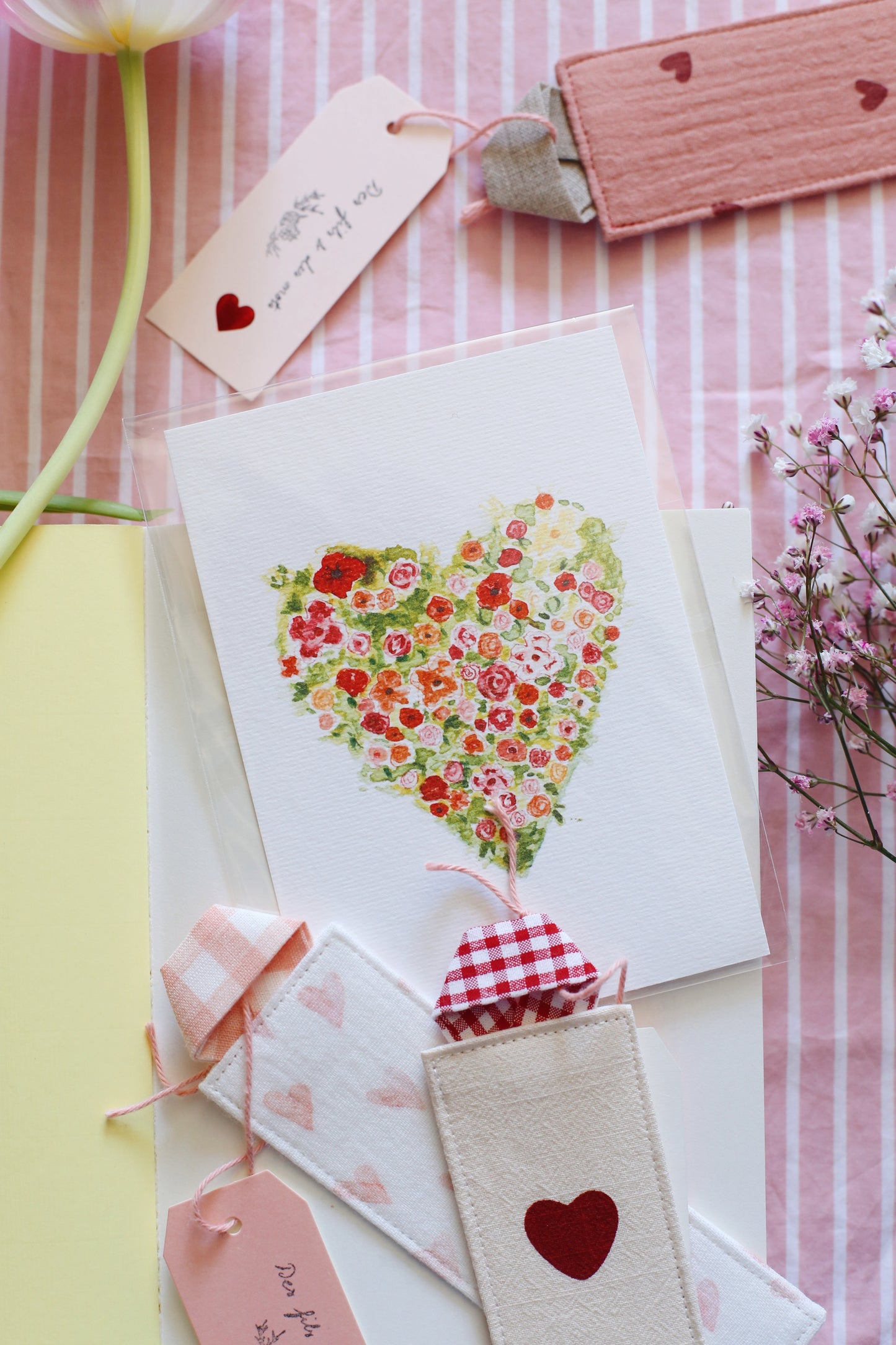 Illustration « Cœur » - Des fils et des mots 