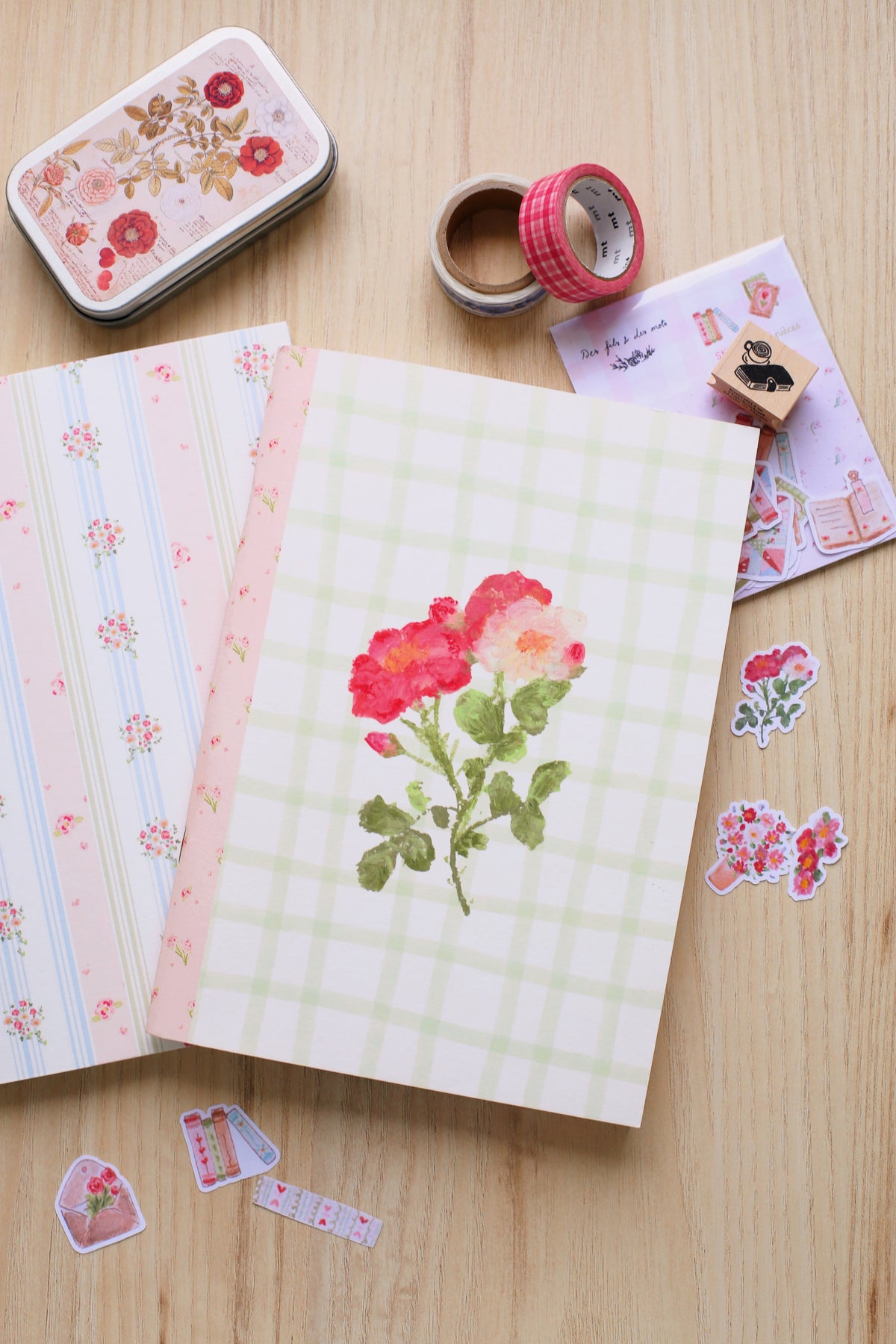 Carnet ligné « Les pivoines » - A5