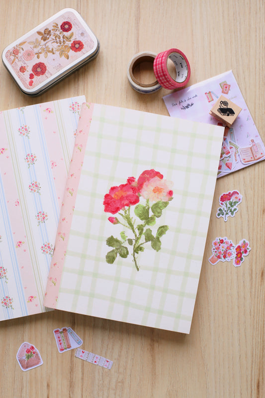 Carnet ligné « Les pivoines » - A5